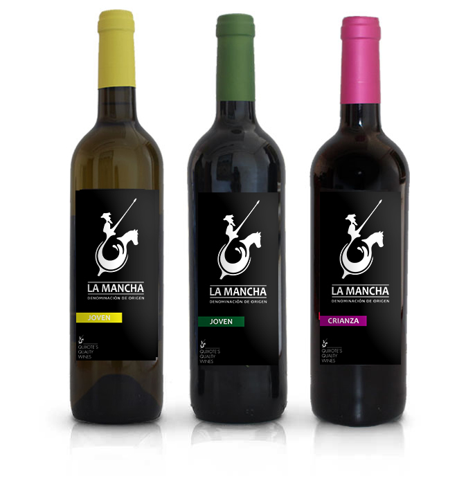Botellas vino DO La Mancha